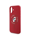 Hurtownia GSM - Eset Karl Lagerfeld KLHMP16MSCMKCRHR Apple iPhone 16 Plus keménytok Szilikon Karl&Choupette Fejek Gyűrű MagSafe piros - KLD2157 - {ean13} - Hurt