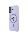 Hurtownia GSM - Eset Karl Lagerfeld KLHMP16MSCMKCRHU Apple iPhone 16 Plus keménytok Szilikon Karl&Choupette Fejek Gyűrű MagSafe lila - KLD2158 - {ean13} - Hurt