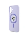 Hurtownia GSM - Eset Karl Lagerfeld KLHMP16MSCMKCRHU Apple iPhone 16 Plus keménytok Szilikon Karl&Choupette Fejek Gyűrű MagSafe lila - KLD2158 - {ean13} - Hurt