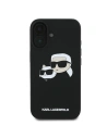 Hurtownia GSM - Fall Karl Lagerfeld KLHMP16MSKCHPPLK Apple iPhone 16 Plus Hartschale Silikon Doppelte Köpfe Druck MagSafe schwarz - KLD2159 - {ean13} - Hurt