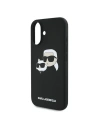 Hurtownia GSM - Případ Karl Lagerfeld KLHMP16MSKCHPPLK Apple iPhone 16 Plus hardcase silikonový obal s potiskem Double Heads MagSafe černý - KLD2159 - {ean13} - Hurt