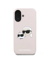 Hurtownia GSM - Případ Karl Lagerfeld KLHMP16MSKCHPPLP Apple iPhone 16 Plus tvrdý obal Silikonový potisk s dvojheadem MagSafe růžový - KLD2160 - {ean13} - Hurt