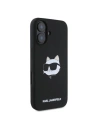 Etui Karl Lagerfeld KLHMP16SSCHPPLK Apple iPhone 16 hardcase Silicone Choupette Head Print MagSafe czarny