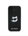 Etui Karl Lagerfeld KLHMP16SSCHPPLK Apple iPhone 16 hardcase Silicone Choupette Head Print MagSafe czarny