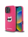 Etui Karl Lagerfeld KLHMP16XSCHPPLF Apple iPhone 16 Pro Max hardcase Silicone Choupette Head Print MagSafe fuksja - iPhone 16 Pro Max - Karl Lagerfeld