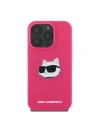 Hurtownia GSM - Caz Karl Lagerfeld KLHMP16XSCHPPLF hardcase pentru Apple iPhone 16 Pro Max, silicone cu imprimeu Choupette Head, MagSafe fuchsia - KLD2166 - {ean13} - Hurt
