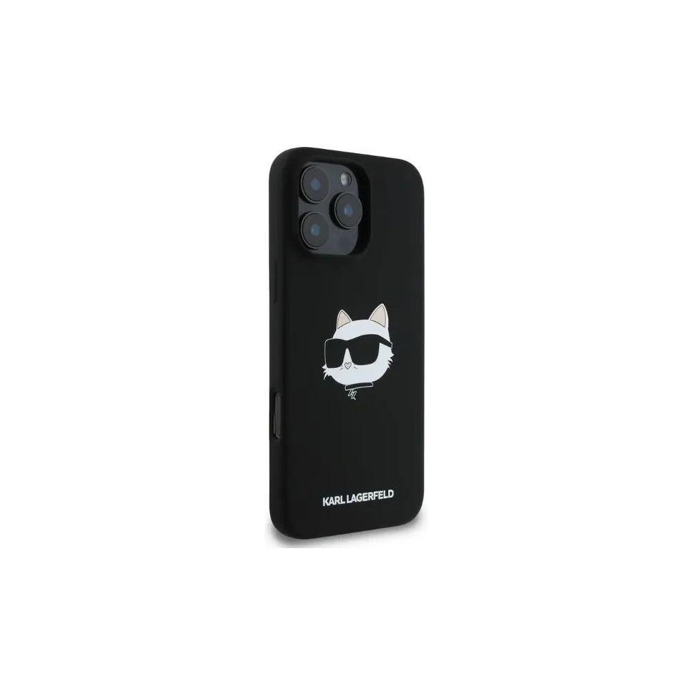 Hurtownia GSM - Etui Karl Lagerfeld KLHMP16XSCHPPLK Apple iPhone 16 Pro Max hardcase Silicone Choupette Head Print MagSafe czarny - KLD2167 - {ean13} - Hurt