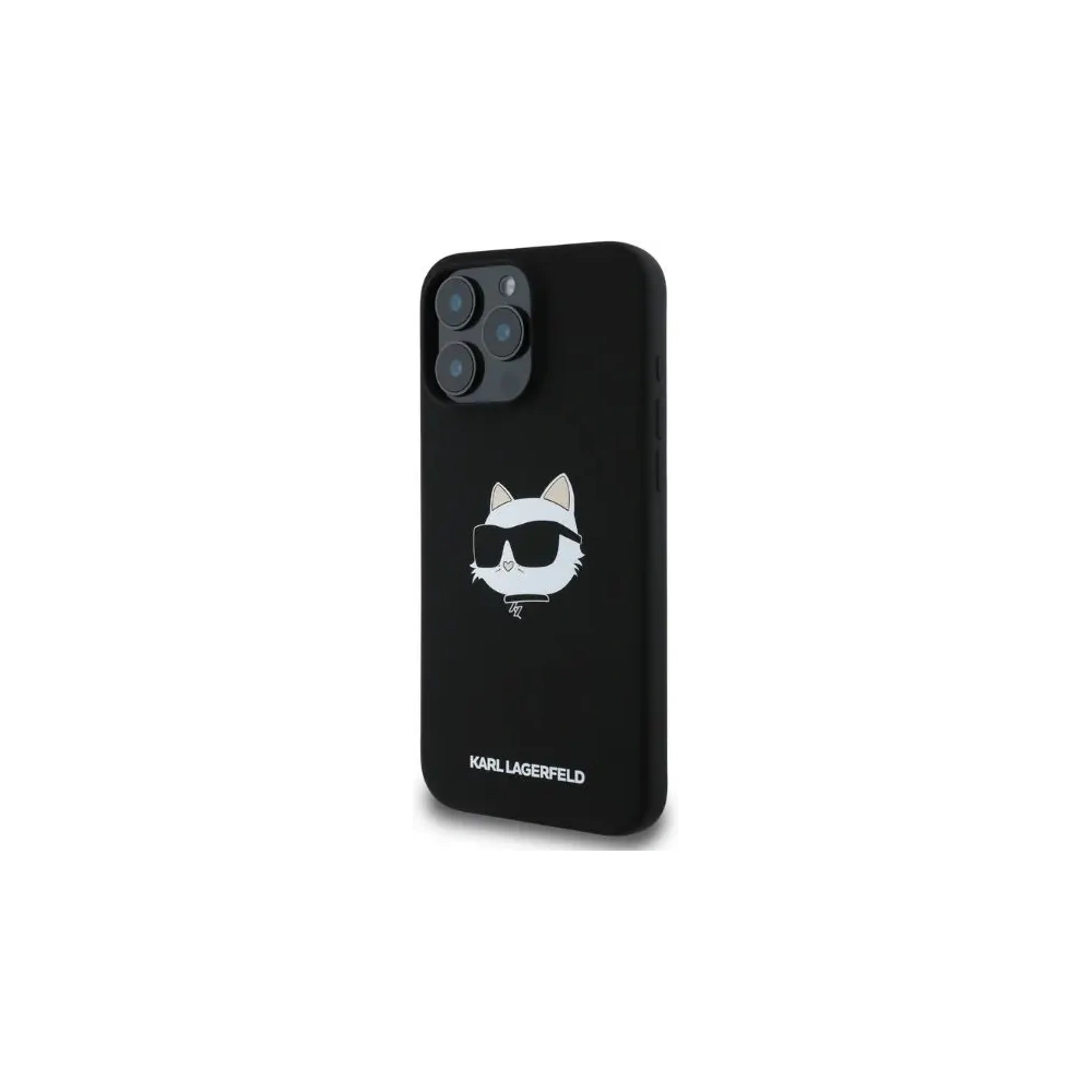 Hurtownia GSM - Etui Karl Lagerfeld KLHMP16XSCHPPLK Apple iPhone 16 Pro Max hardcase Silicone Choupette Head Print MagSafe czarny - KLD2167 - {ean13} - Hurt