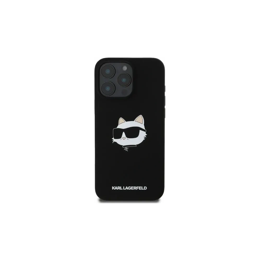 Hurtownia GSM - Etui Karl Lagerfeld KLHMP16XSCHPPLK Apple iPhone 16 Pro Max hardcase Silicone Choupette Head Print MagSafe czarny - KLD2167 - {ean13} - Hurt