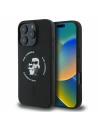 Etui Karl Lagerfeld KLHMP16XSCMKCRHK Apple iPhone 16 Pro Max hardcase Silicone Karl&Choupette Heads Ring MagSafe czarny - iPhone 16 Pro Max - Karl Lagerfeld