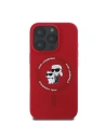 Hurtownia GSM - Případ Karl Lagerfeld KLHMP16XSCMKCRHR Apple iPhone 16 Pro Max tvrdý obal silikonový Karl&Choupette Heads Ring MagSafe červený - KLD21670 - {ean13} - Hurt