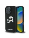 Case Karl Lagerfeld KLHMP16XSKCHPPLK Apple iPhone 16 Pro Max hardcase Silicone Double Heads Print MagSafe black