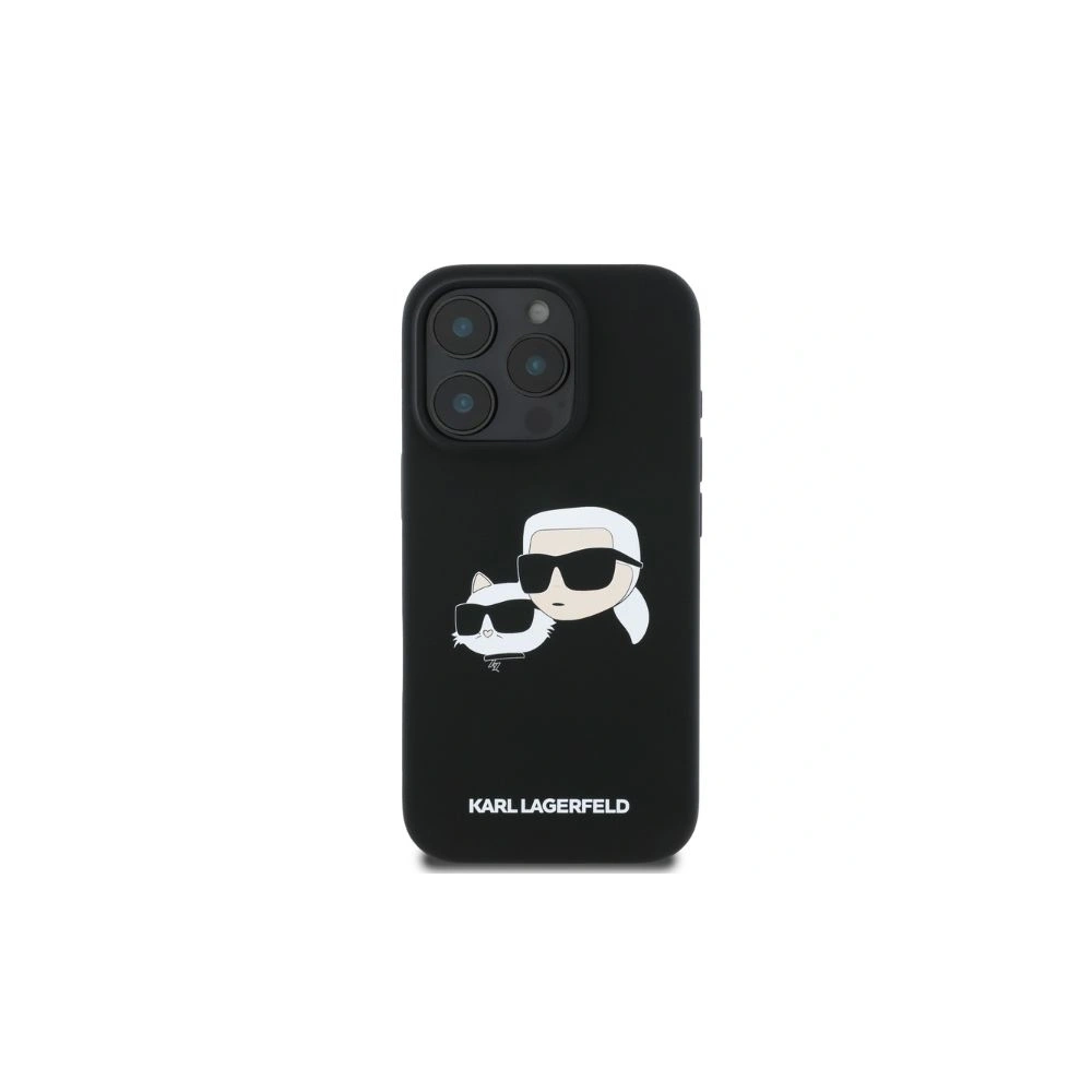 Hurtownia GSM - Případ Karl Lagerfeld KLHMP16XSKCHPPLK Apple iPhone 16 Pro Max tvrdý obal Silikonový dvouhlavý tisk MagSafe černý - KLD21672 - {ean13} - Hurt