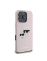 Hurtownia GSM - Případ Karl Lagerfeld KLHMP16XSKCHPPLP Apple iPhone 16 Pro Max tvrdý kryt silikonový s potiskem dvojité hlavy MagSafe růžový - KLD21673 - {ean13} - Hurt