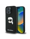 Case Karl Lagerfeld KLHMP16XSKHPPLK Apple iPhone 16 Pro Max hardcase Silicone Karl Head Print MagSafe black - iPhone 16 Pro Max - Karl Lagerfeld