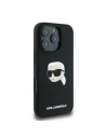 Hurtownia GSM - Pouzdro Karl Lagerfeld KLHMP16XSKHPPLK pro Apple iPhone 16 Pro Max tvrdé silikonové pouzdro s potiskem Karl Head MagSafe černé - KLD21674 - {ean13} - Hurt