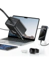 Hurtownia GSM - USAMS USB-C Fali Töltő + kihúzható USB-C kábel PD+QC 30W Gan Gyors Töltés fekete YC Sorozat - USA1173 - {ean13} - Hurt