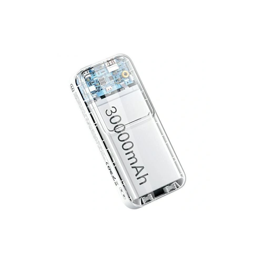 Hurtownia GSM - USAMS Powerbank beépített USB-C + Lightning kábelekkel 30000mAh 20W PD+QC 3.0 Gyors Töltés X-chel Sorozat lila - USA1176 - {ean13} - Hurt