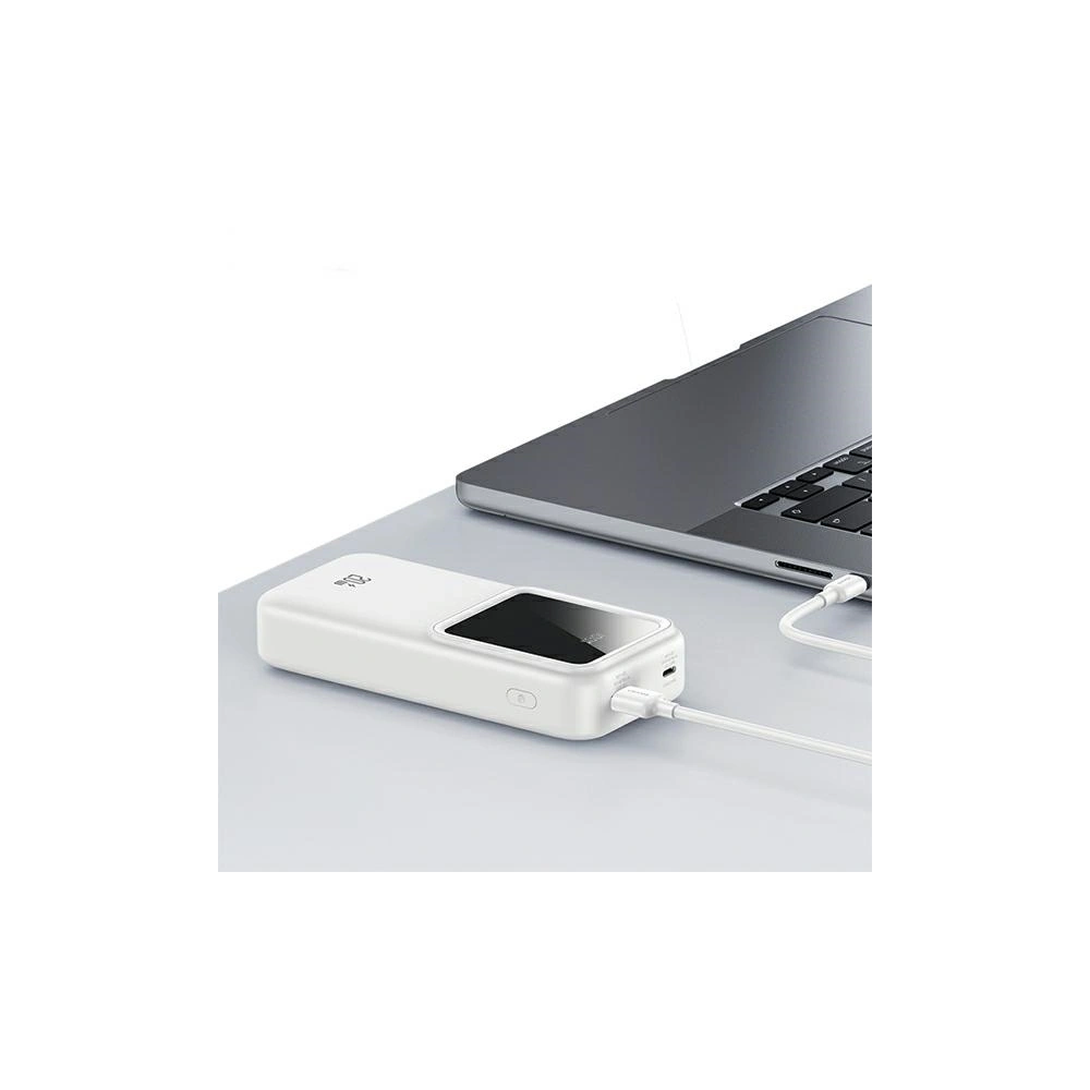 Hurtownia GSM - USAMS Powerbank beépített USB-C + Lightning kábelekkel 30000mAh 20W PD+QC 3.0 Gyors Töltés X-chel Sorozat lila - USA1176 - {ean13} - Hurt