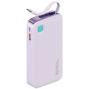 Hurtownia GSM - USAMS Powerbank + ausziehbares USB-C-Kabel 10000 mAh PD 20W Schnellladung XY-Serie lila - USA1177 - {ean13} - Hurt