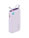 Powerbank USAMS + zwijany kabel USB-C 10000 mAh PD 20W Fast Charge XY Series fioletowy - Powerbanki - Usams