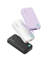 Hurtownia GSM - Baterie externă USAMS + cablu USB-C retractabil 10000 mAh PD 20W Încărcare rapidă seria XY mov - USA1177 - {ean13} - Hurt