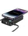 Hurtownia GSM - Baterie externă USAMS + cablu USB-C retractabil 10000 mAh PD 20W Încărcare rapidă seria XY mov - USA1177 - {ean13} - Hurt