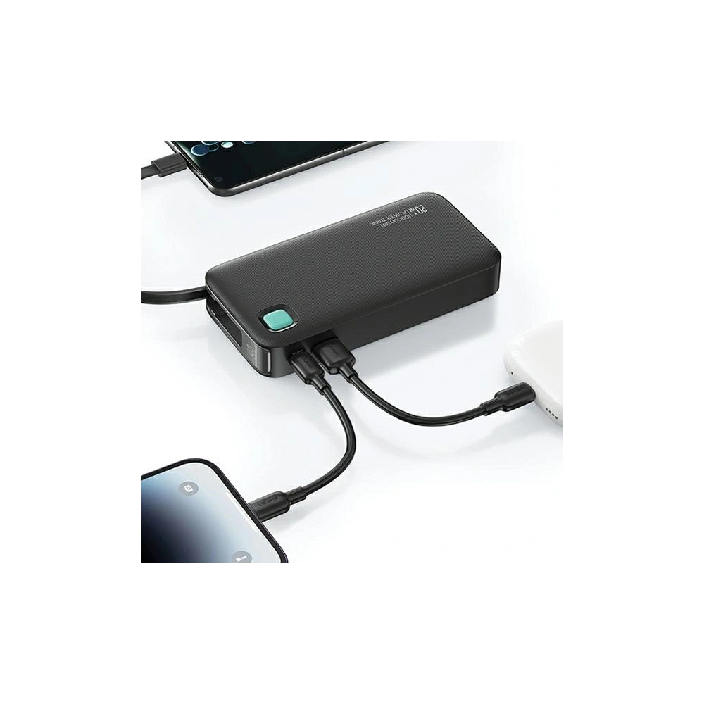 Hurtownia GSM - Baterie externă USAMS + cablu USB-C retractabil 10000 mAh PD 20W Încărcare rapidă seria XY mov - USA1177 - {ean13} - Hurt