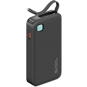 Hurtownia GSM - USAMS Powerbank + cablu Lightning retractabil 10000 mAh PD 20W Încărcare rapidă seria XY negru - USA1179 - {ean13} - Hurt