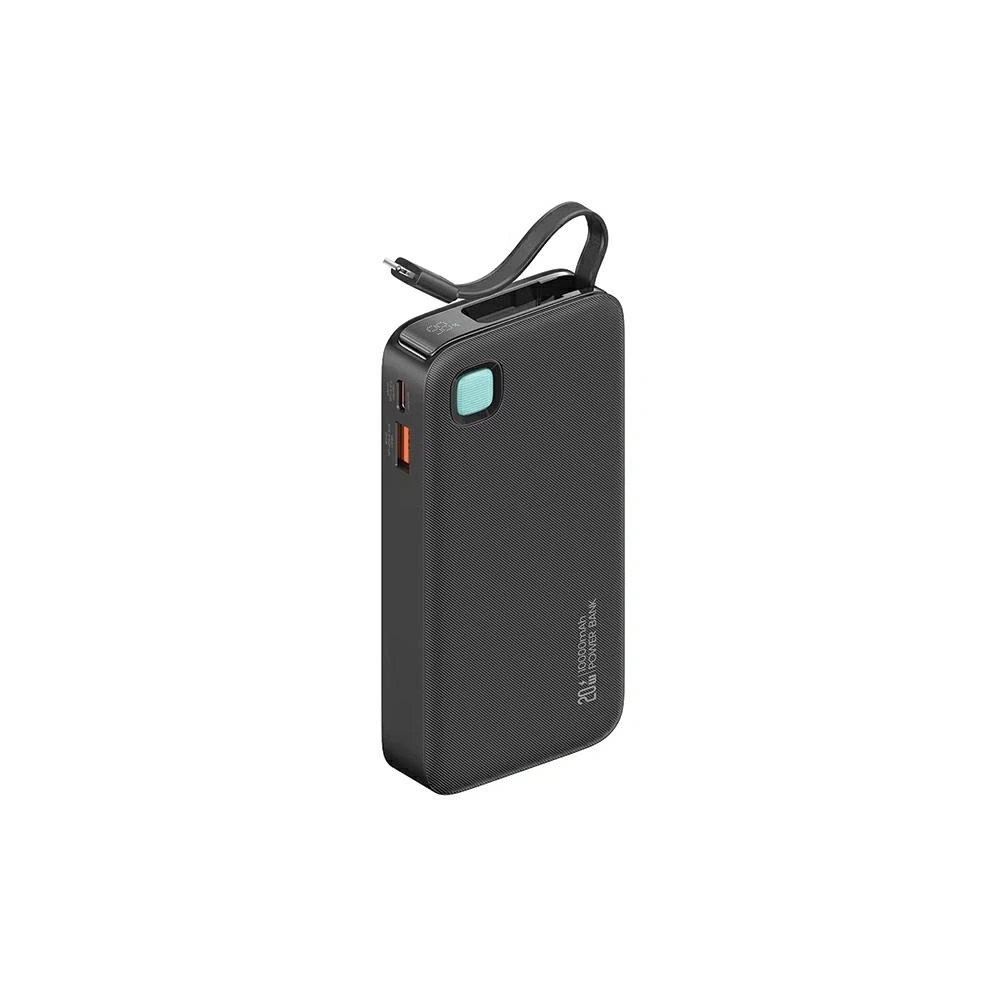 Hurtownia GSM - USAMS Powerbank + ausziehbares Lightning-Kabel 10000 mAh PD 20W Schnellladung XY-Serie schwarz - USA1179 - {ean13} - Hurt
