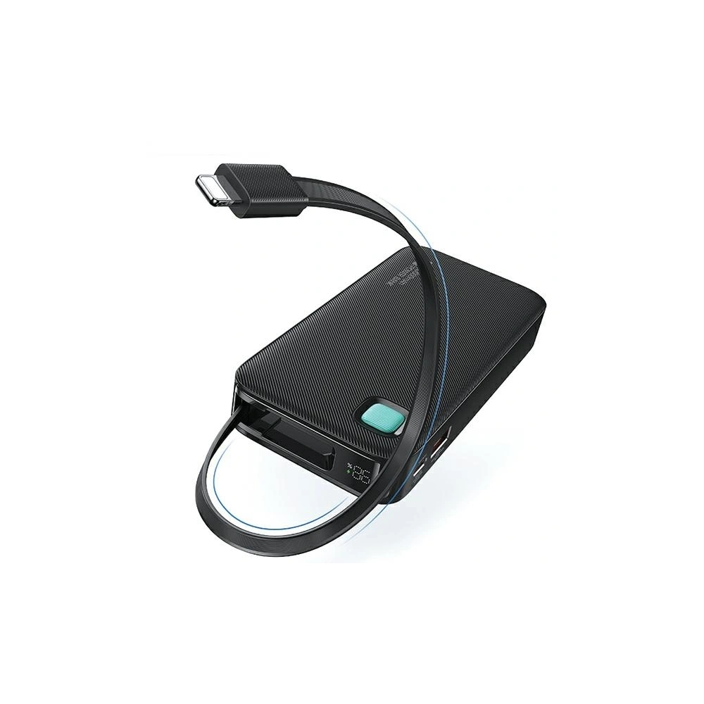Hurtownia GSM - USAMS Powerbank + ausziehbares Lightning-Kabel 10000 mAh PD 20W Schnellladung XY-Serie schwarz - USA1179 - {ean13} - Hurt