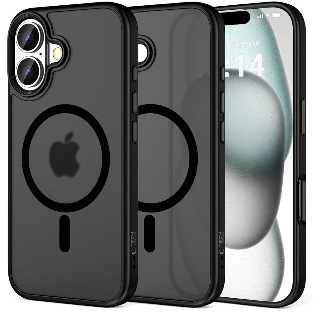 Hurtownia GSM - Eset Tech-Protect MagMat MagSafe Apple iPhone 16 Plus Matt Fekete - THP3094 - {ean13} - Hurt