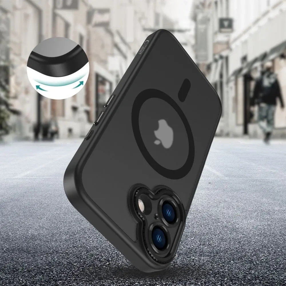 Fall Tech-Protect MagCam MagSafe Apple iPhone 16 Matt Schwarz - iPhone 16 - Tech-Protect