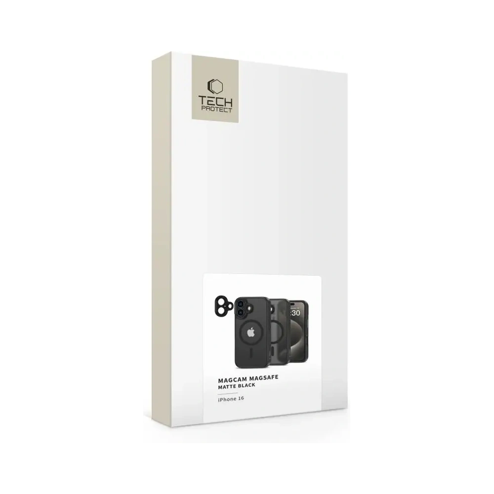 Fall Tech-Protect MagCam MagSafe Apple iPhone 16 Matt Schwarz - iPhone 16 - Tech-Protect