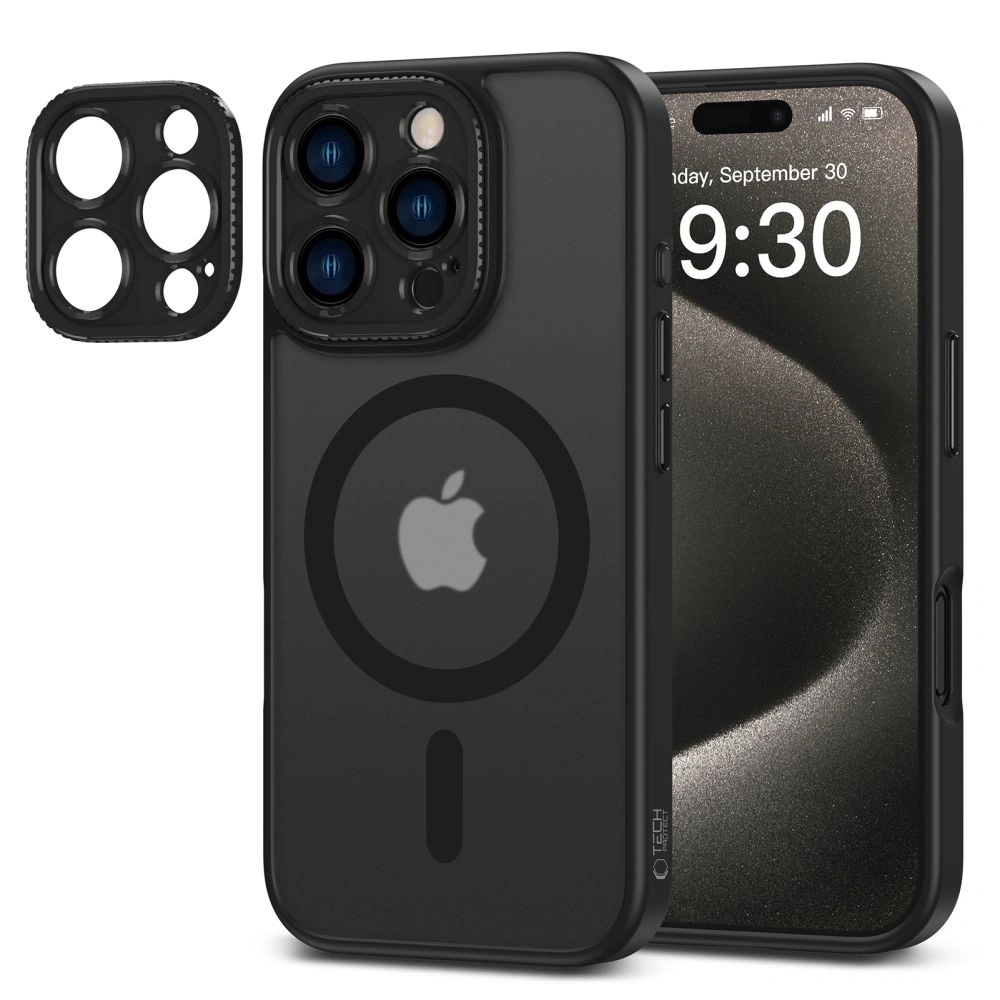 Etui Tech-Protect MagCam MagSafe Apple iPhone 16 Pro Matná Černá - iPhone 16 Pro - Tech-Protect