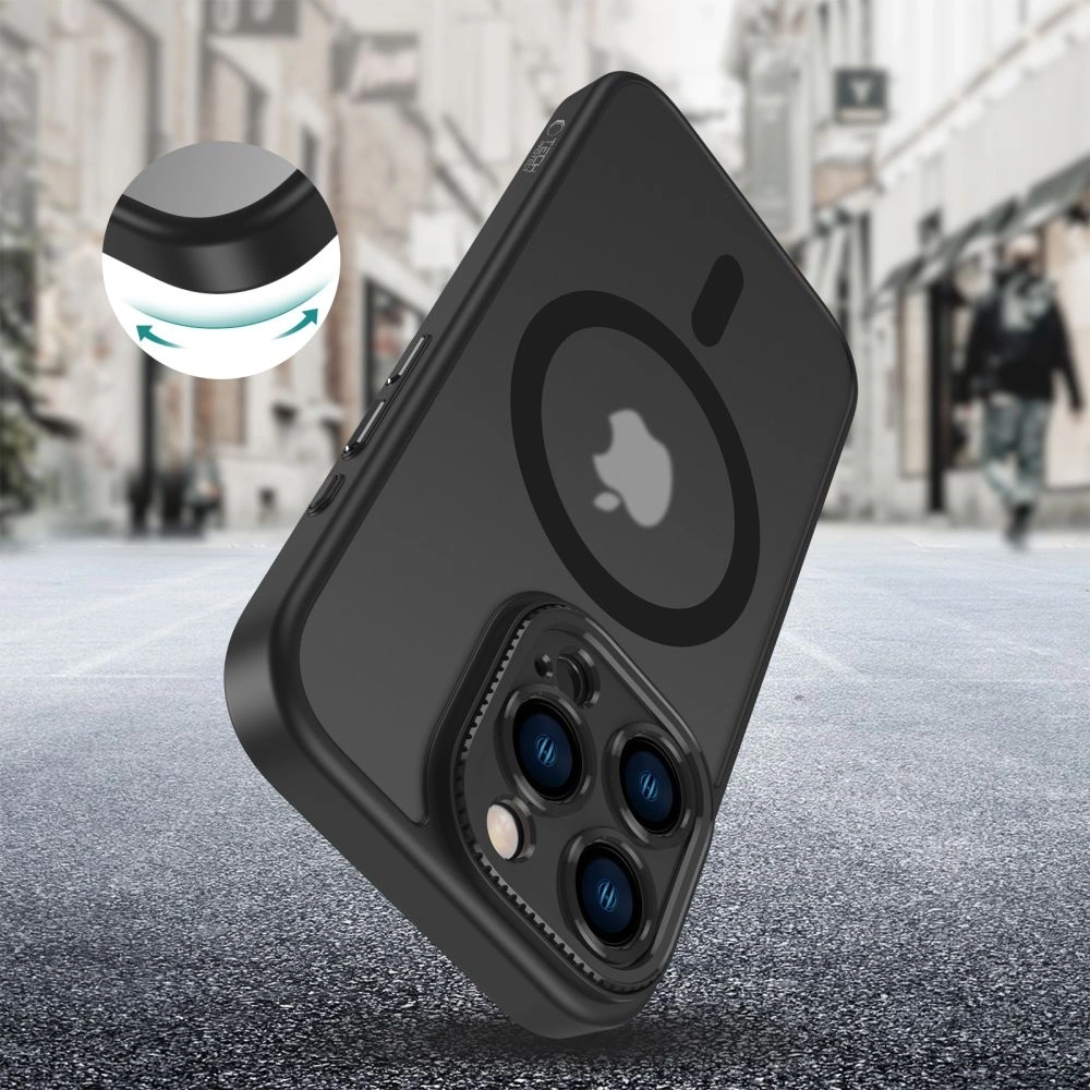 Hurtownia GSM - Případ Tech-Protect MagCam MagSafe Apple iPhone 16 Pro Max Matná černá - THP3102 - {ean13} - Hurt
