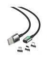 Hurtownia GSM - Kabel magnetyczny Baseus Zinc Kit micro USB / USB-C / Lightning 1.5/2A 2m (czarny) - BSU972BLK - {ean13} - Hurt
