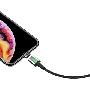 Kabel magnetyczny Baseus Zinc Kit micro USB / USB-C / Lightning 1.5/2A 2m (czarny)