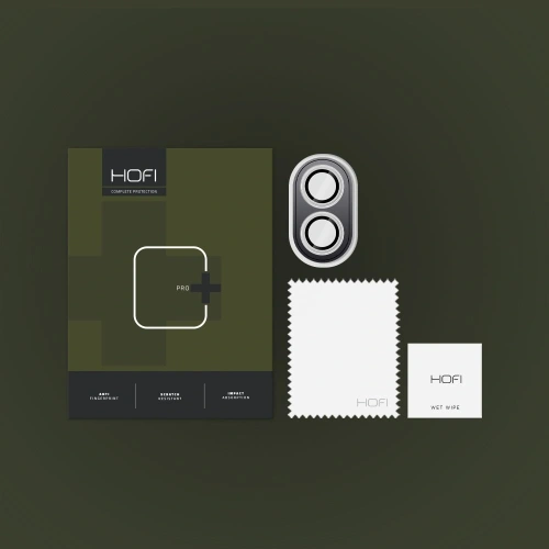 Szkło na obiektyw aparatu Hofi Camring Pro+ Apple iPhone 16 / 16 Plus Clear - iPhone 16 Plus - Hofi