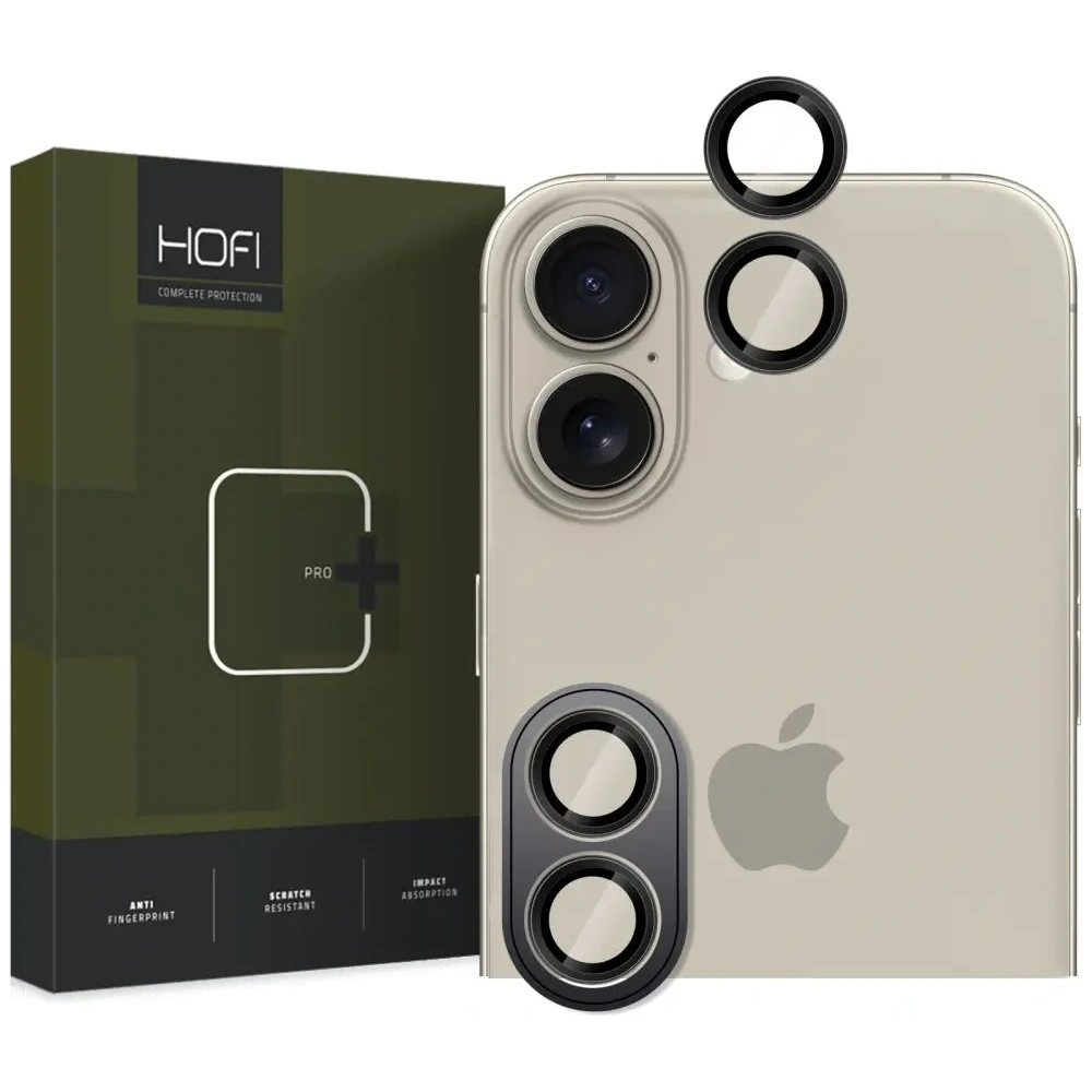 Hurtownia GSM - Szkło na obiektyw aparatu Hofi Camring Pro+ Apple iPhone 16 / 16 Plus Black - HOFI528 - {ean13} - Hurt