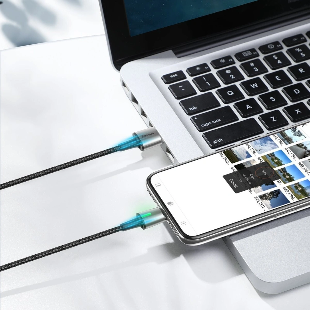Hurtownia GSM - Kabel magnetyczny Baseus Zinc Kit micro USB / USB-C / Lightning 1.5/2A 2m (czarny) - BSU972BLK - {ean13} - Hurt