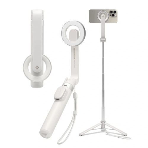 Kijek selfie Spigen S571W MagSafe Bluetooth Selfie Stick Tripod Dune Beige - Fotografia i filmowanie - Spigen