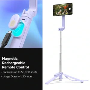 Hurtownia GSM - Spigen S571W MagSafe Bluetooth Selfie Stick Tripod Levandulový - SPN16343 - {ean13} - Hurt
