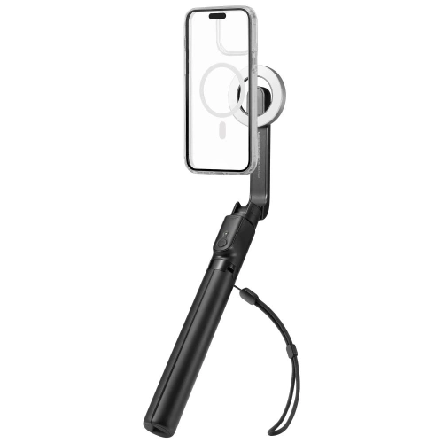 Kijek selfie Spigen S580W MagSafe Bluetooth Selfie Stick Long Tripod Black - Fotografia i filmowanie - Spigen