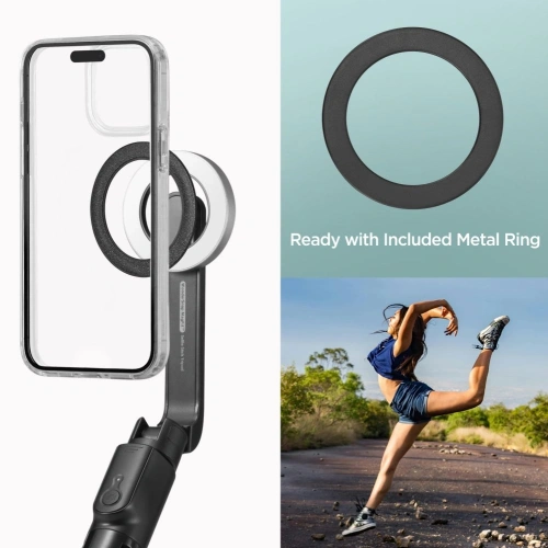 Kijek selfie Spigen S580W MagSafe Bluetooth Selfie Stick Long Tripod Black - Fotografia i filmowanie - Spigen