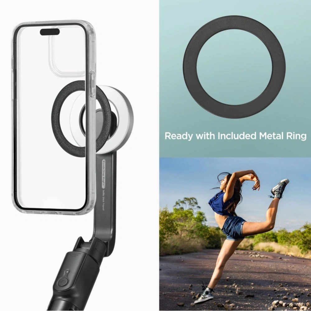 Hurtownia GSM - Spigen S580W MagSafe Bluetooth Szelfibot Hosszú Állvány Fekete - SPN16344 - {ean13} - Hurt