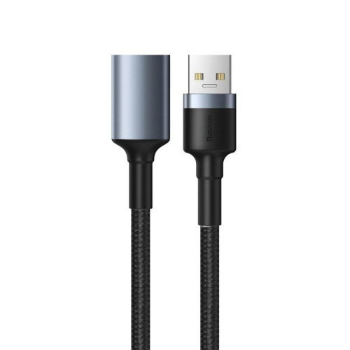 Kabel przedłużający USB 3.0 Baseus Cafule, 2A, 1m (czarno-szary)
