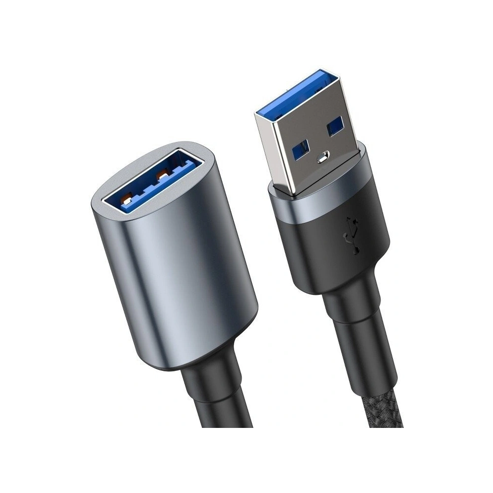 Hurtownia GSM - Kabel przedłużający USB 3.0 Baseus Cafule, 2A, 1m (czarno-szary) - BSU973BLKGRY - {ean13} - Hurt