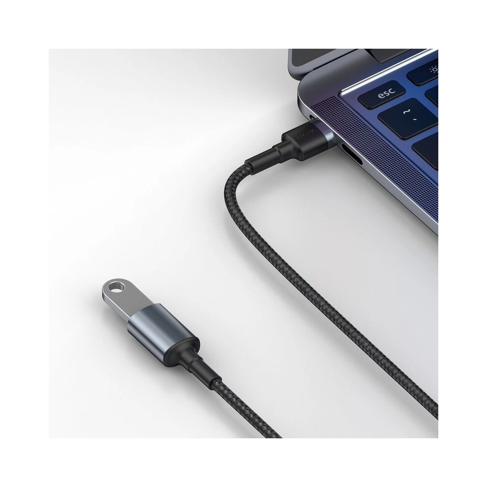 Hurtownia GSM - Kabel przedłużający USB 3.0 Baseus Cafule, 2A, 1m (czarno-szary) - BSU973BLKGRY - {ean13} - Hurt