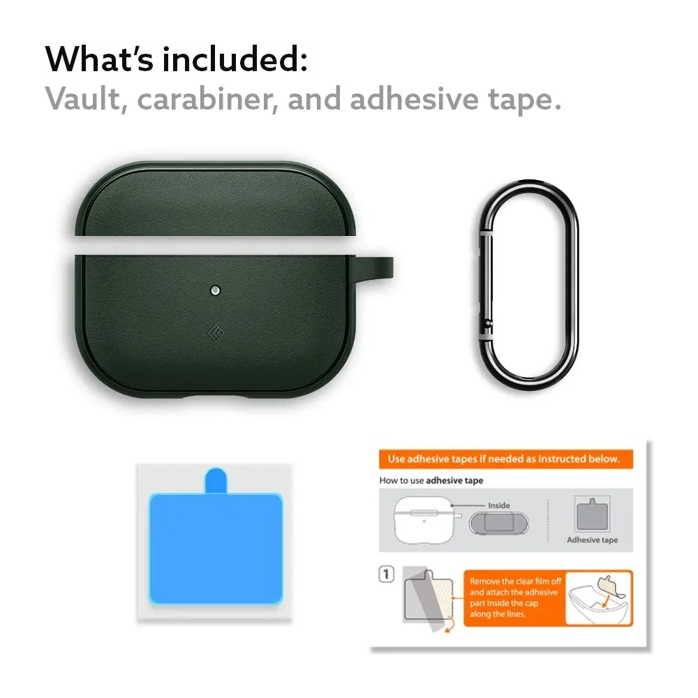 Hurtownia GSM - Caseology Vault Apple Airpods Pro 1 / 2 Nocně zelená - SPN16346 - {ean13} - Hurt